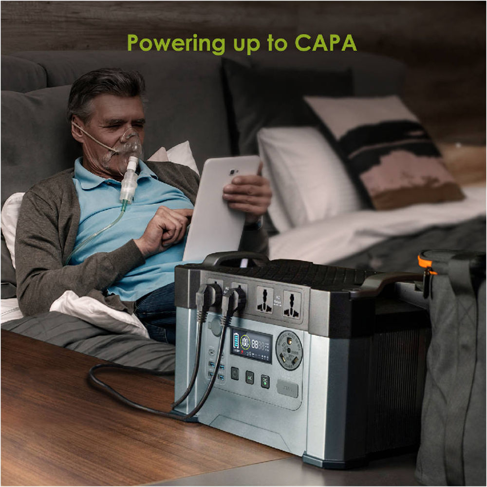 portable power station to cpap